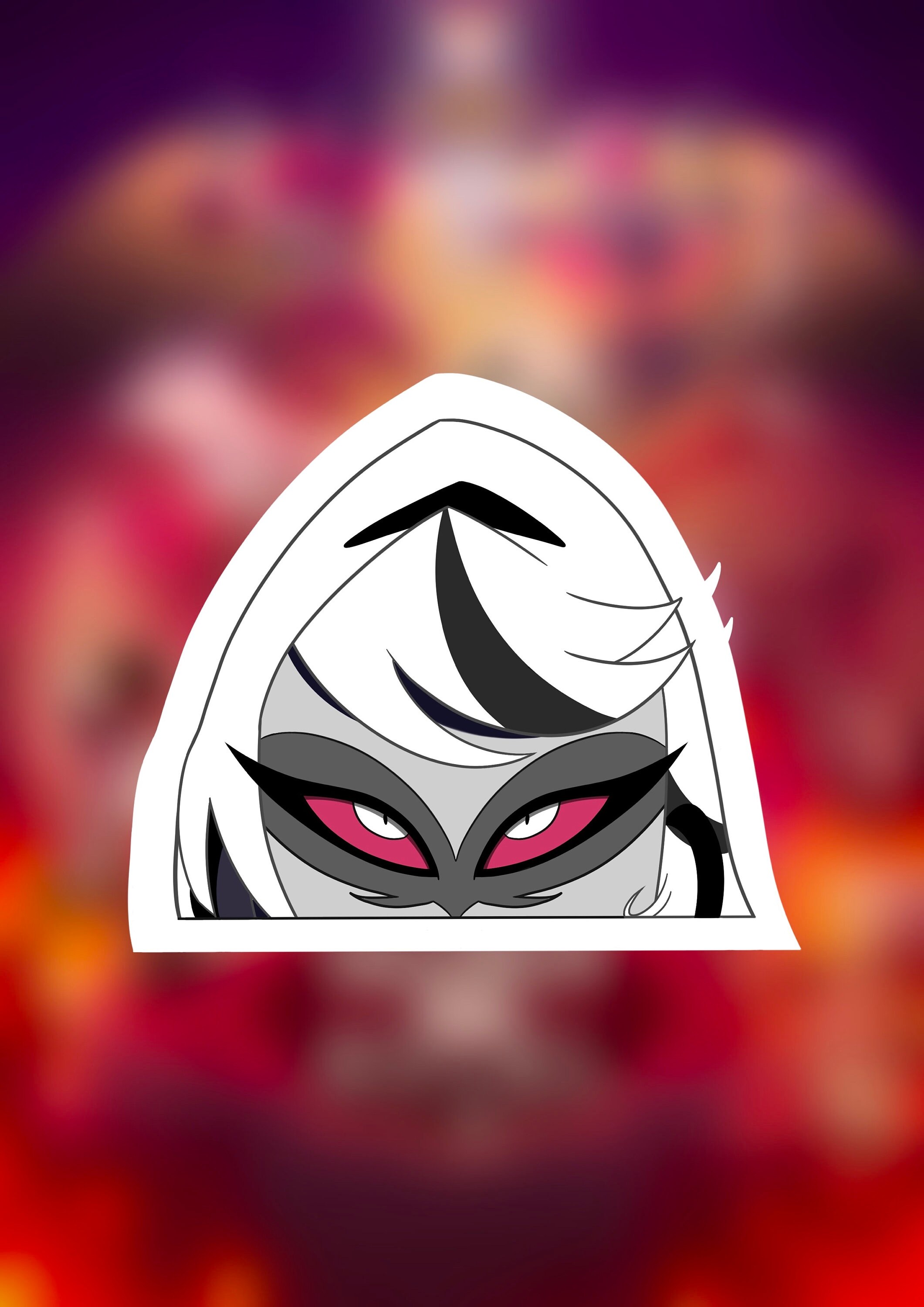 Hazbinhotel CARMILLA 8×10in サイン入りプリント Hazbin Hotel Trading Card - Carmilla Carmine 08/50 Premium FOIL