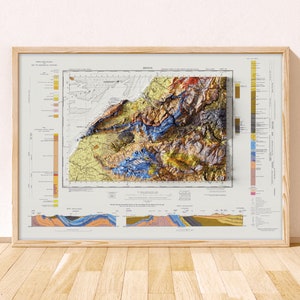 Bristol Topographic Map / Portishead, Clevedon, Nailsea, Ashton, Chew Magna, Clifton, Portbury, Severn, Avonmouth, Keynsham, Chittening
