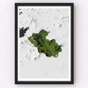 ファーマナ州 - 地形図 / ジクレー版画