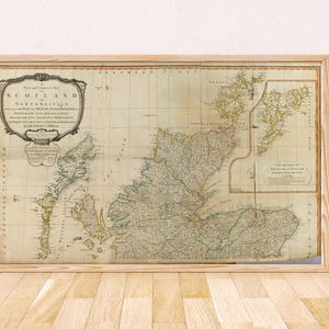 Scotland (1790) - North Britain / Highlands, Hebrides, Orkney & Shetland / Georgian Military Road Chart
