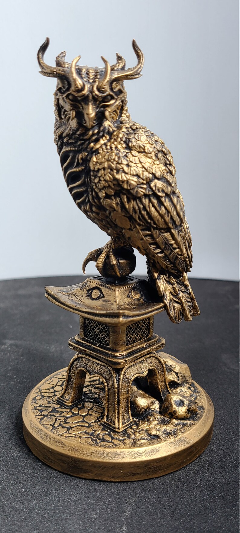 Kojiro Owl Figurine Sculpture Art Collectible Etsy