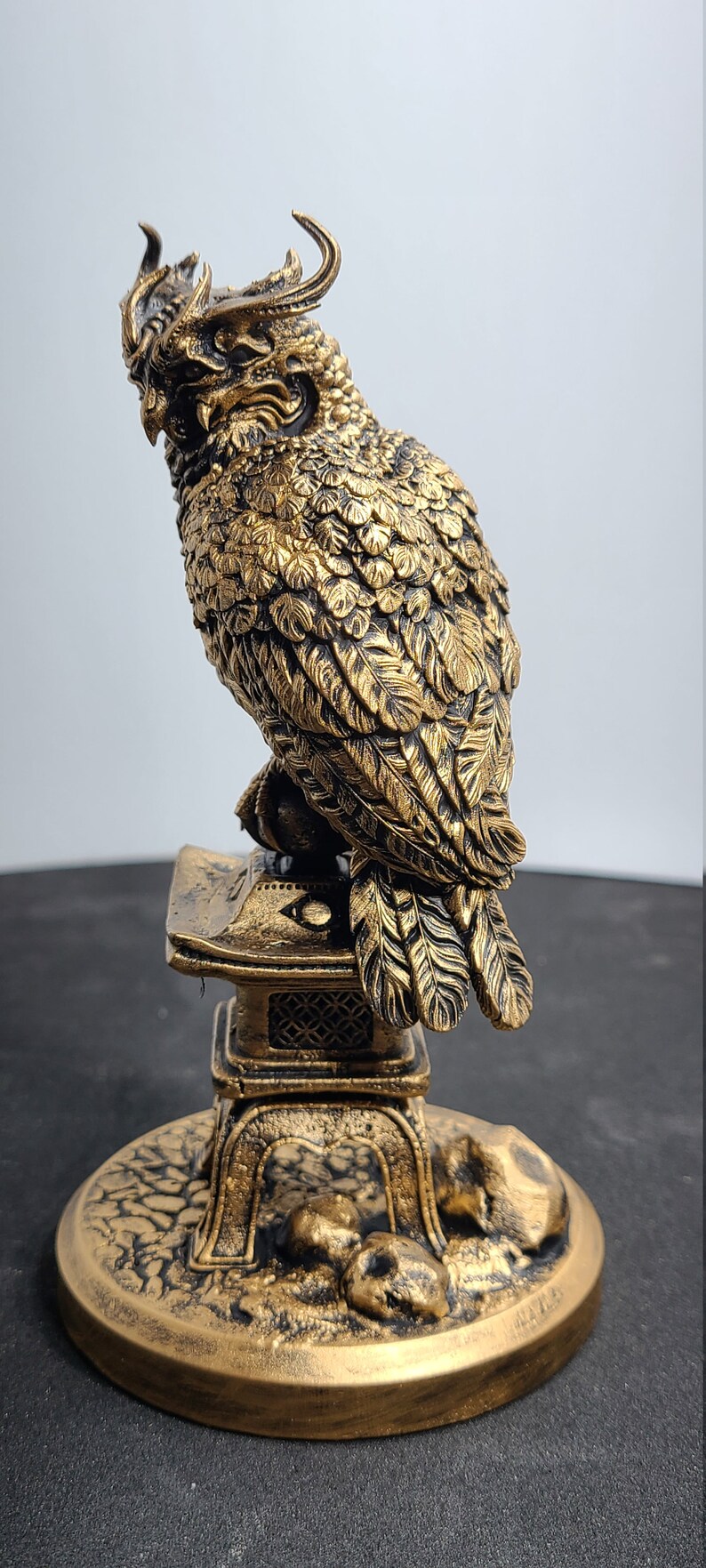 Kojiro Owl Figurine Sculpture Art Collectible Etsy