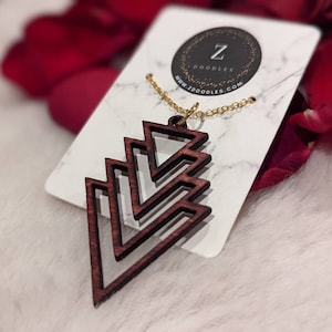 Wood Pendant Necklace