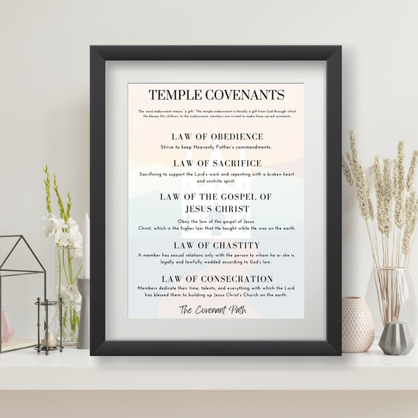 Endowment Temple Covenants - The Covenant Path - Digital Download