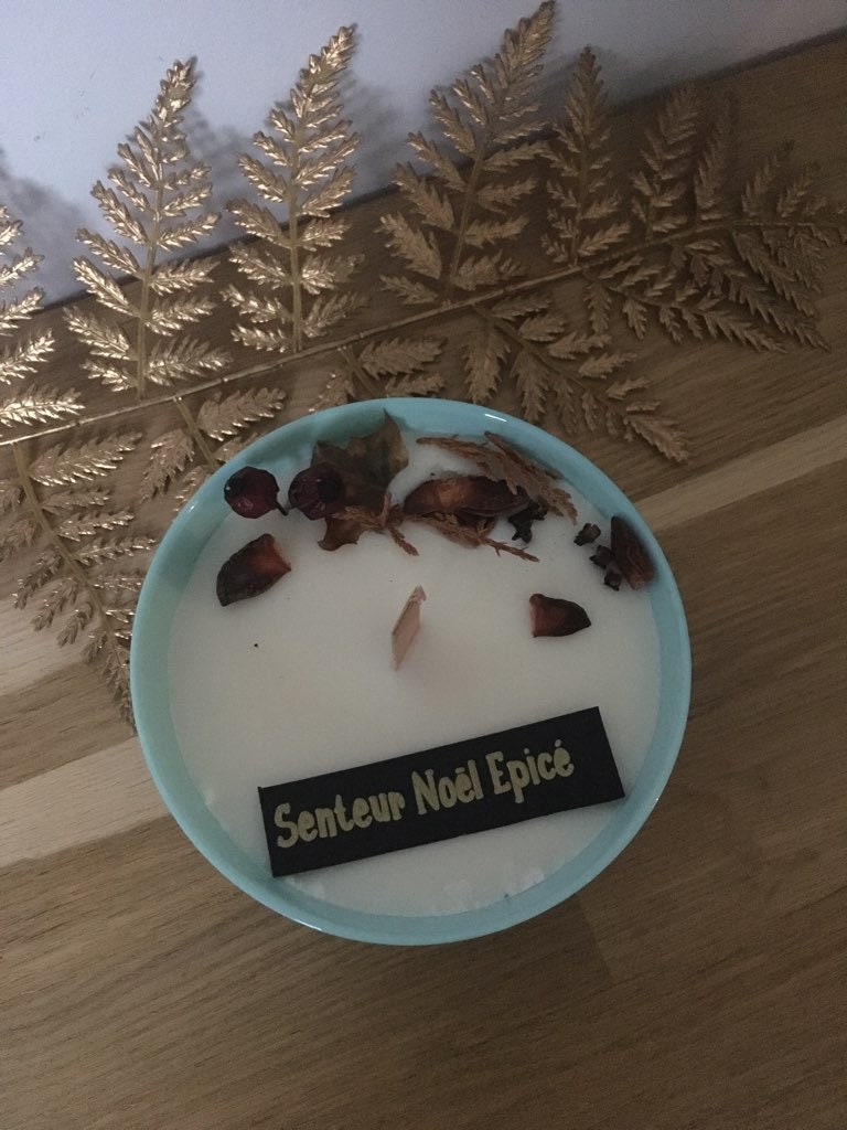 Bougie Artisanale 100% Fait Main à La Cire de Soja Naturelle