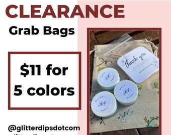 Dip Powder Grab Bag, 5 Surprise Colors, Acrylic Nail Blend (5g)