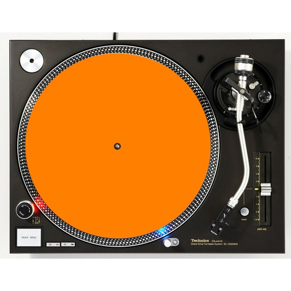 Orange Felt Turntable Slipmat 2 Pair 12-in. Vinyl Record DJ Pro
