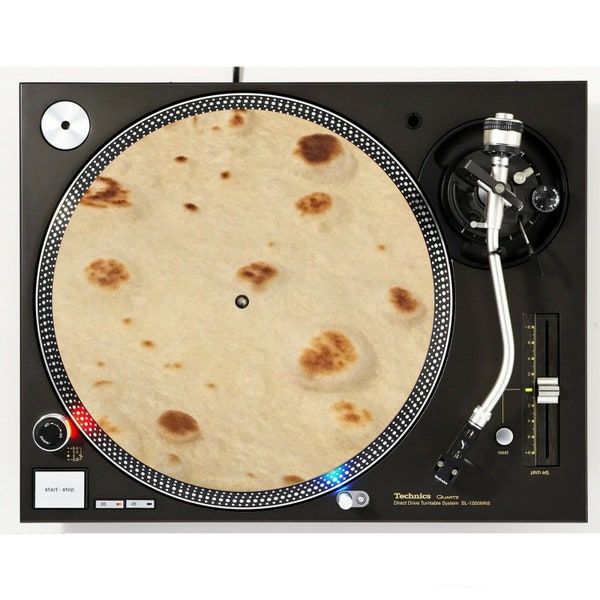 Flour Tortilla #2 Vinyl Memorabilia 12" inch Slip Mat Turntable Slipmat DJ Platter Pad x1
