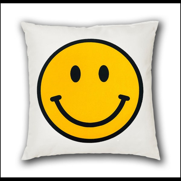 Smiley Face #1 Pillow Case 16x16 Polyester Pillow Cover Music Room Gift Man Cave