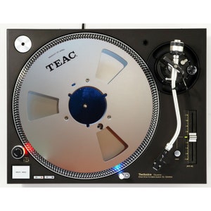 One Pair Reel to Reel 1 DJ 12 Inch Slip Mat Turntable Slipmat DJ Platter  Pad X2 