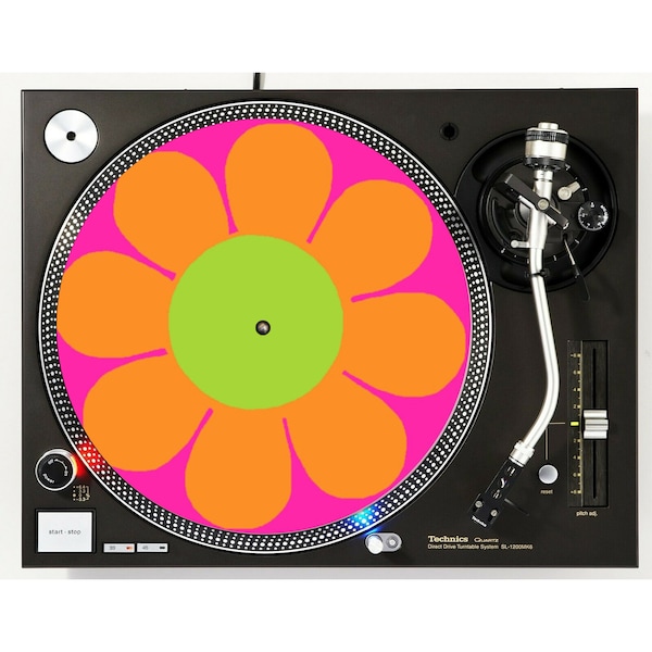 Hippy Y2K Hippie Flower Power #2 Vinyl Memorabilia 12" inch Slip Mat Turntable Slipmat DJ Platter Pad x1