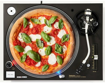 Margherita Pizza Vinyl Memorabilia 12" inch Slip Mat Turntable Slipmat DJ Platter Pad