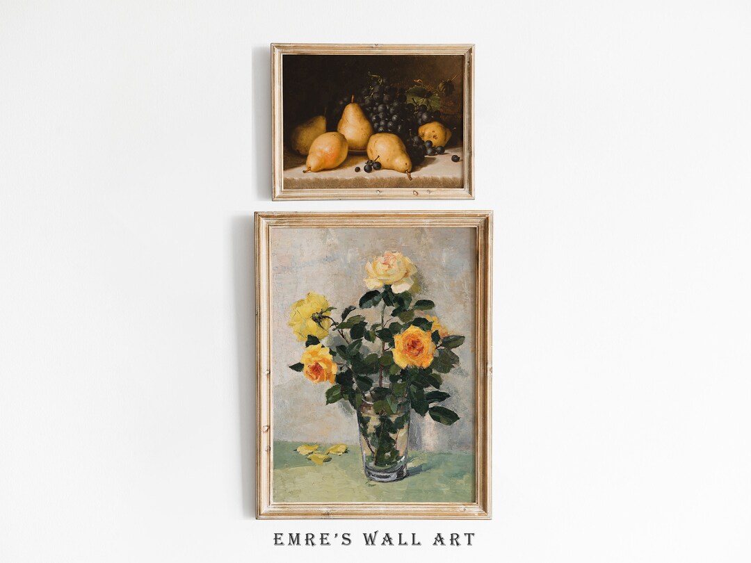 Vintage Oil Painting Printable Still Life Oil Painting - Etsy