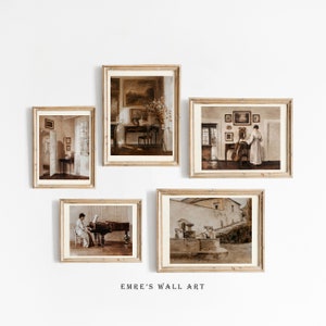 Vintage Beige Gallery Wall Art Set: Victorian Still Life (Digital Download)