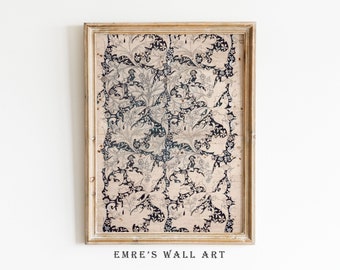 Vintage Botanical Sketch Art Print: Floral Leaf Pattern (Digital Download)