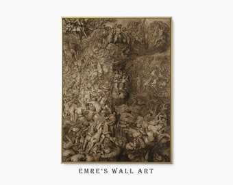 Vintage Figure Sketch Art Print: Antique Drawing (Digital Download)