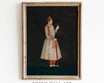 Vintage Historical Man Portrait: Dark Academia Gentleman Print (Digital Download)