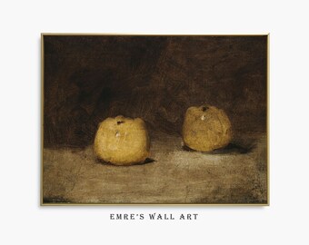 Pintura rústica de manzana: Arte mural vintage de cocina de estilo rústico (descarga digital)
