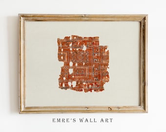 Vintage Rug Print: Antique Textile Wall Art (Digital Download)