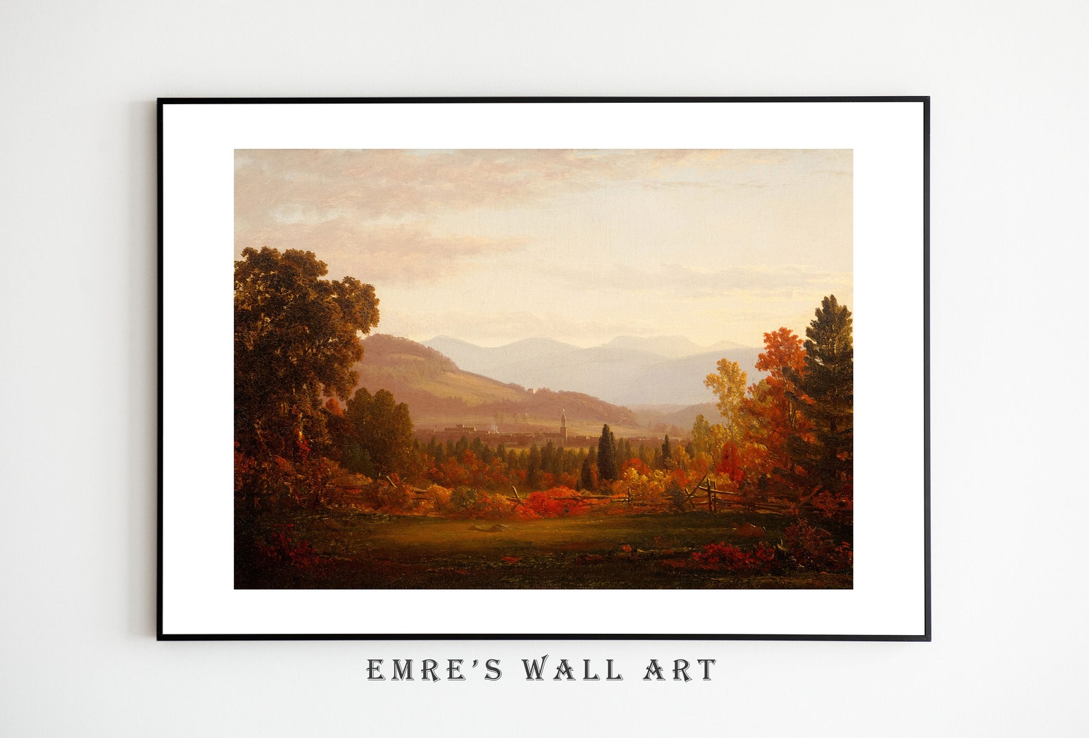 Vintage Rustic Autumn Gallery Wall Set Fall Landscape Print Etsy