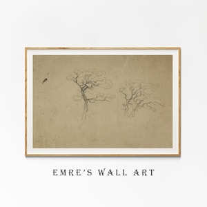 Vintage Tree Sketch Print: Hand Drawn Botanical Art (Digital Download)