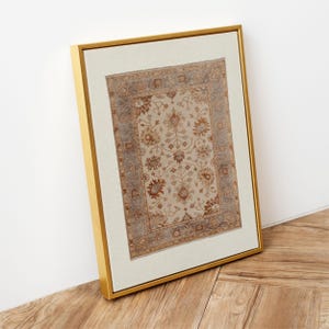 Vintage Rug Art Print: Neutral Tapestry Wall Decor (Digital Download) image 8
