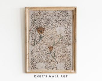 Sketch Drawing Art Print, Botanical Drawing, Vintage Sketch Art Print, Floral Sketch Wall Art, Farmhouse Sketch Art, Antique Drawing Print