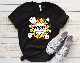 Unisex POOF Tee-poof you're gone, surprise tshirt, explosion tshirt, poof tshirt, cartoon tshirt, cartoon explosion, cartoon bomb