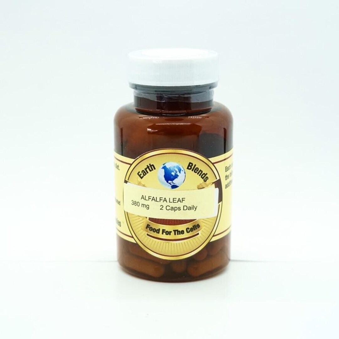 Alfalfa Leaf Capsules 380 Mg 60 Capsules Etsy