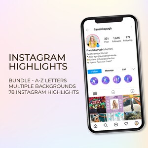 Instagram Highlight Covers, 78 Instagram Story Cover, Instagram Icons, Covers for Instagram Highlights, Letters, Customizable