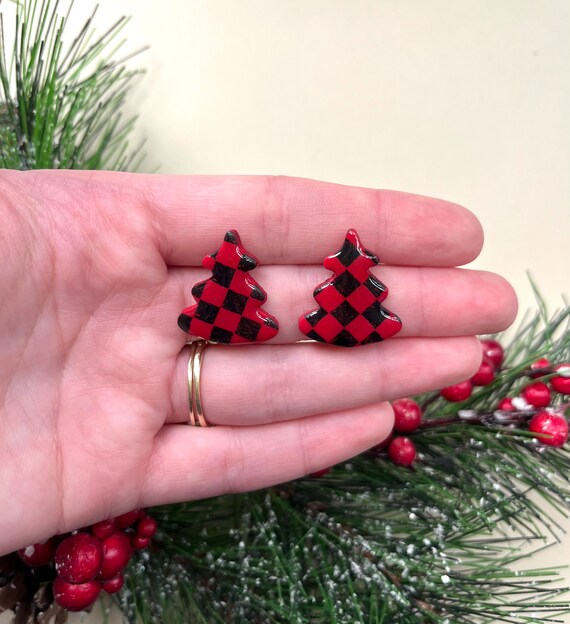 Three Heart Plaid and Leopard Leather Earrings- Free Gift with Every $ |  Blue Chic Boutique