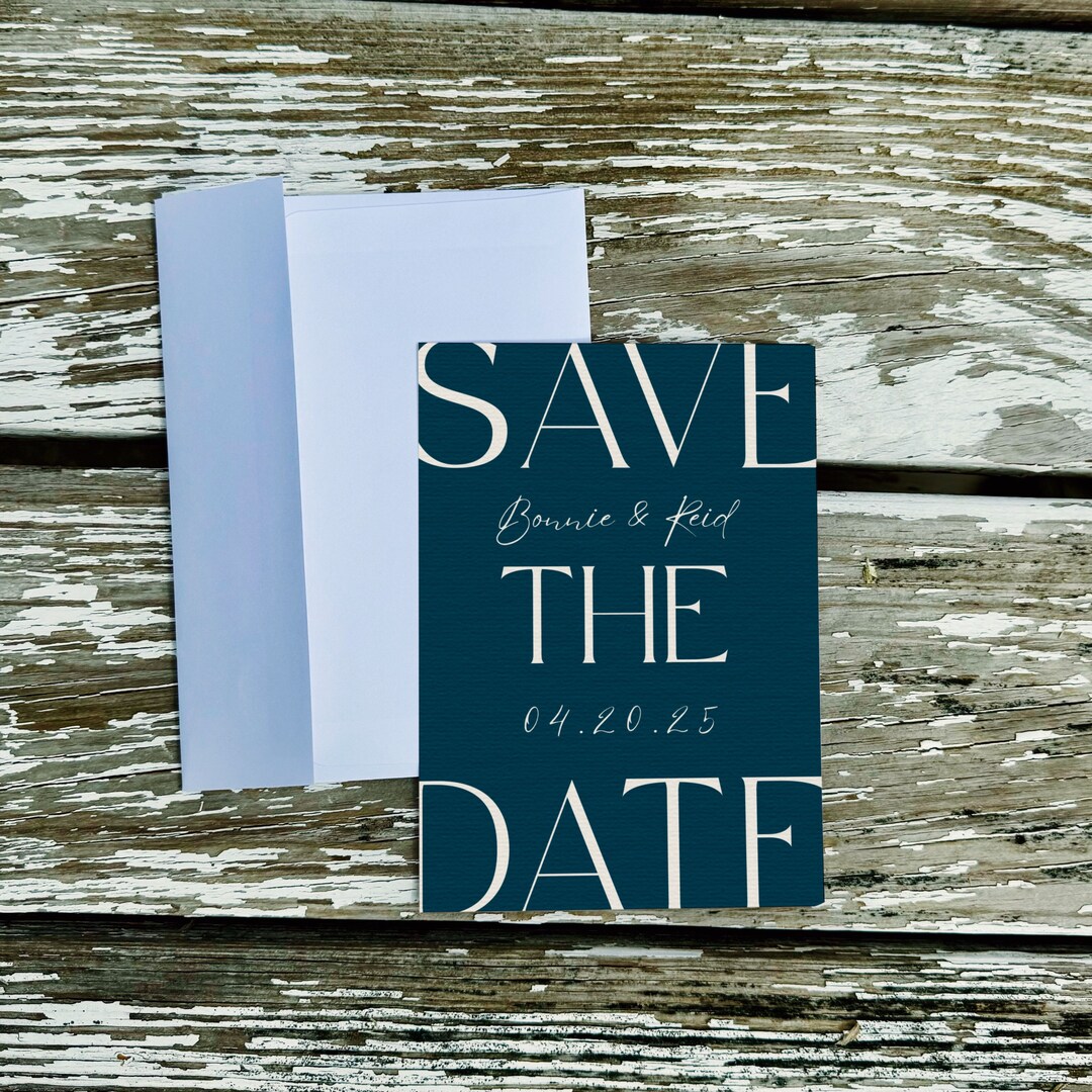 New simple wedding save the date formal concise save the date multi
