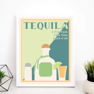 Tequila Cocktail Print | Digital Download | Wall Art