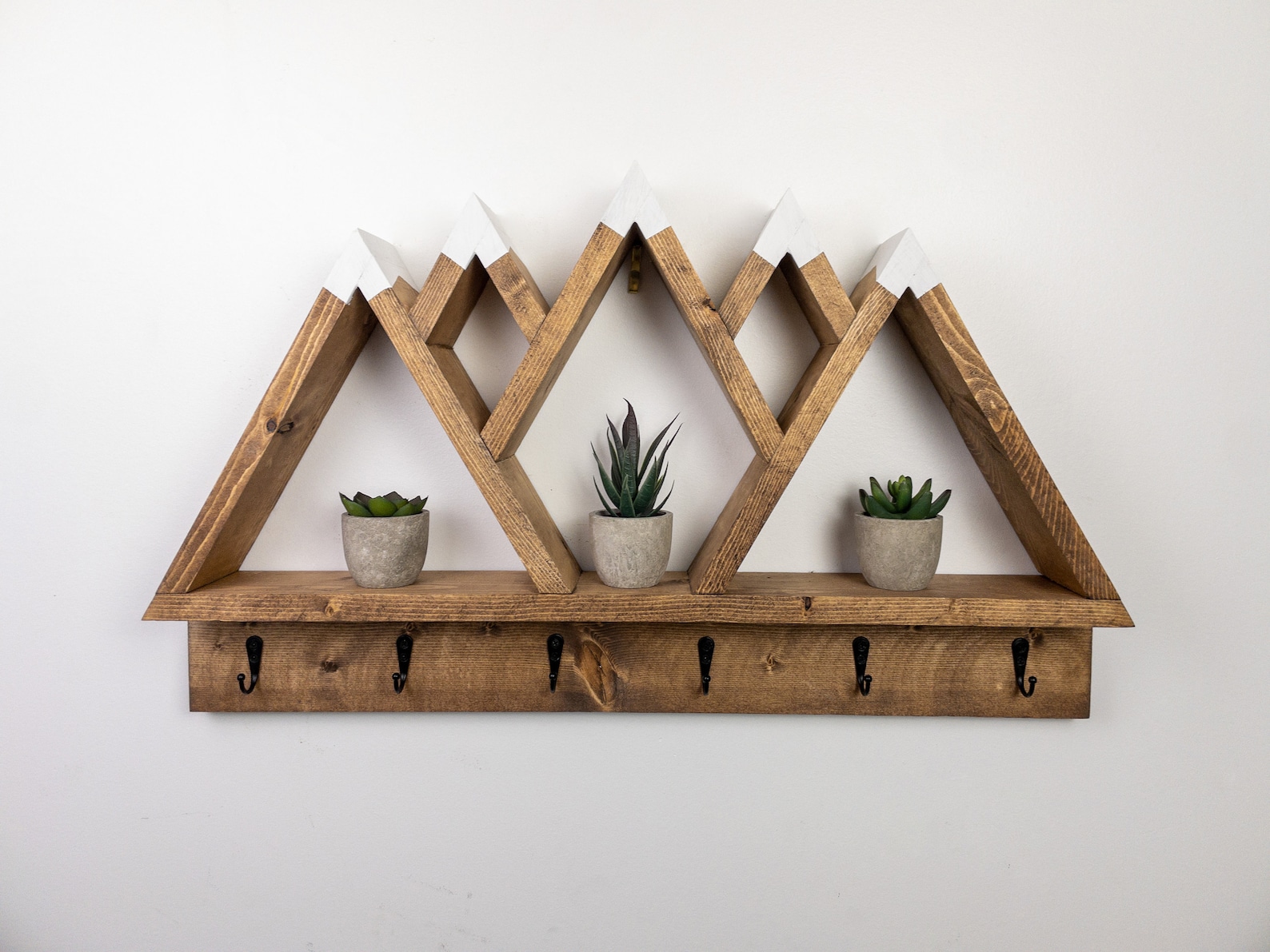mountain shelf with hooks