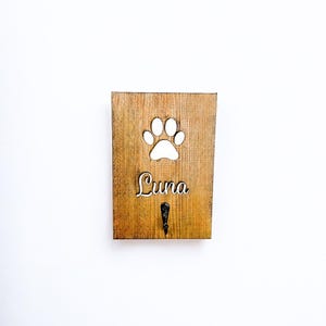 Custom Dog Leash Holder: Personalized Pet Sign, Puppy Gift