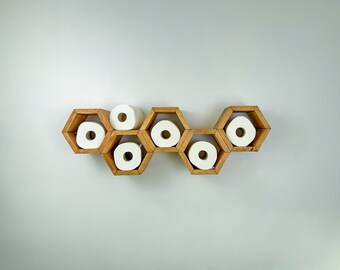 Toilet Paper Holder, Toilet Paper Storage, Bathroom Decor, Wall Mounted Shelf