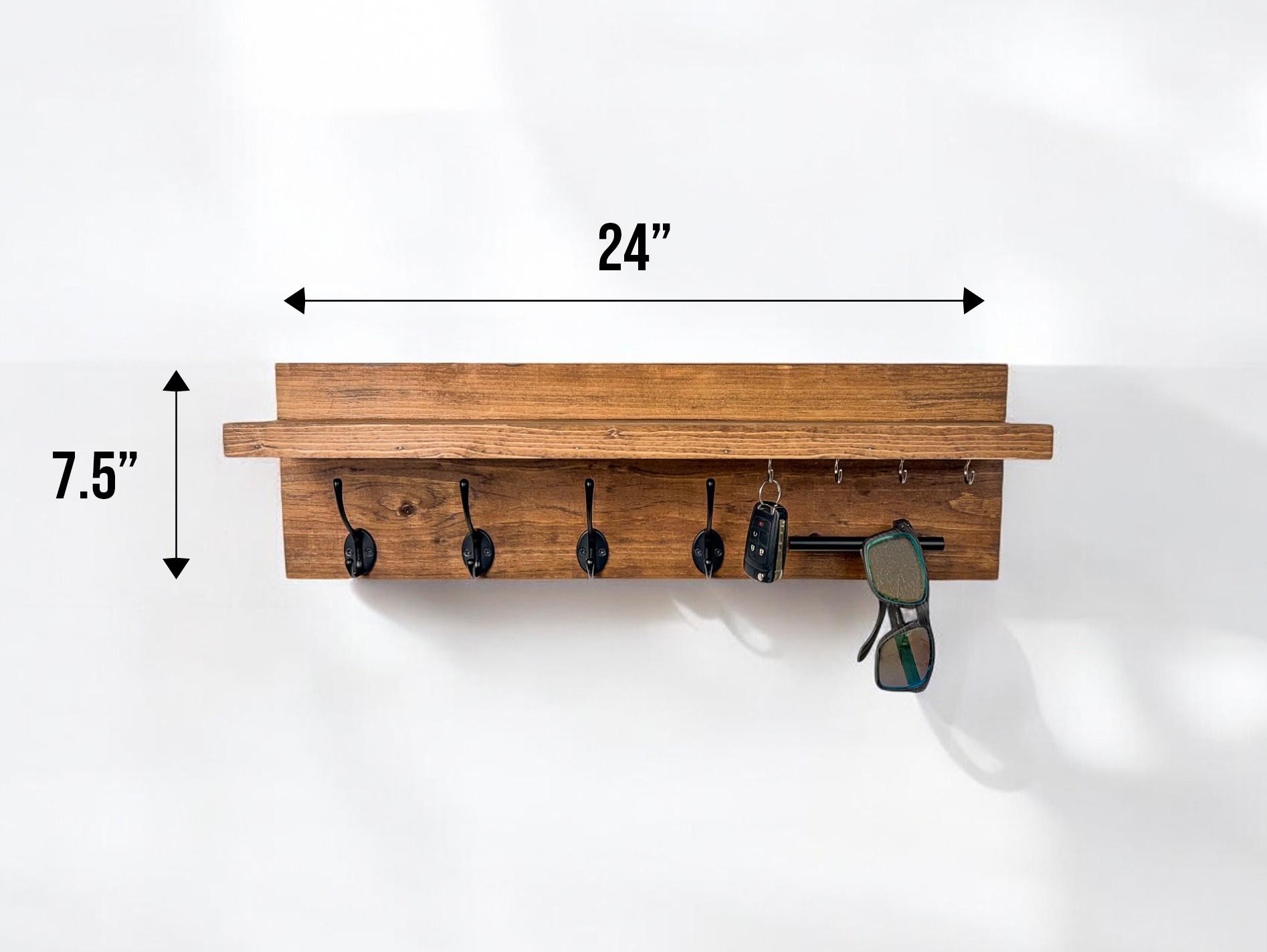 Portachiavi decorativo da parete con 5 ganci per chiavi, porta