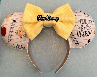Teacher Inspiration Mouse Ears | Mouse Ears | Teacher Mouse Ears | Teacher Disney Ears | Disney Ears