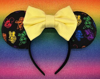 Regenbogen Charakter Ohren | Minnie Maus Ohren | Regenbogen Ohren | Disney Regenbogen Maus Ohren | Disney Ohren