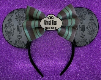 Grey Haunted Mansion Mouse Ears | Ghost Host Mouse Ears | Mouse Ears | Haunted Mansion Mouse Ears | Haunted Mansion | Disney Ears