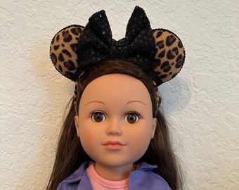 18-calowa lalka Cheetah Minnie z uszami | Uszy Cheetah Disney | Uszy lalki | Uszy lalki Disney