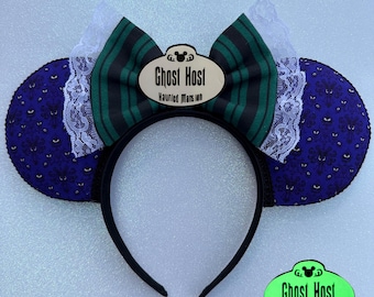 Darker Haunted Mansion Mouse Ears | Ghost Host Mouse Ears | Mouse Ears | Haunted Mansion Disney Ears | Disney Ears | Haunted Mansion