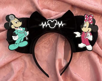 Doctor Nurse Mouse Ears - Minnie, Mouse, First Responder  display picture 1