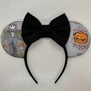 Kürbis König Halloween Ohren | Jack Skellington Ohren | Halloween Ohren | Maus Ohren | Halloween Disney Ohren