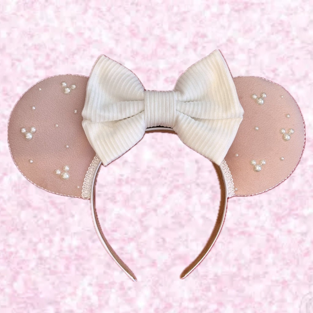 Pink Mickey Pearl Mouse Ears | Mouse Ears | Pearl Ears 