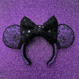 Haunted Mansion Mini Minnie Ears | Disney Ornament | Disney Keychain | Disney Magnet | Nuimo Ears | Disney Ears | Handmade