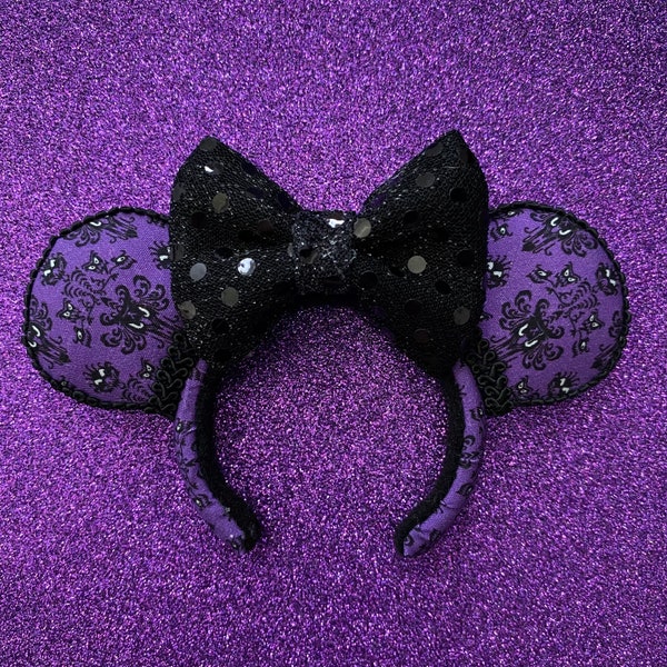 Haunted Mansion Mini Minnie Ears | Disney Ornament | Disney Keychain | Disney Magnet | Nuimo Ears | Disney Ears | Handmade