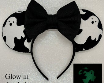Disney Minnie Mouse Ears Bat Vampire Headband Glow In The Dark Halloween NWT il_1080xN.3262333062_n8le.jpg main image 2