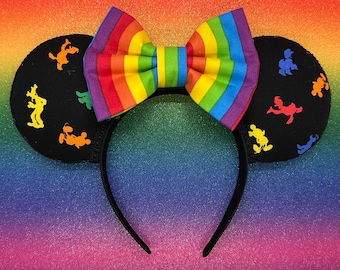 Regenbogen Charakter Ohren | Minnie Maus Ohren | Regenbogen Ohren | Disney Regenbogen Maus Ohren | Disney Ohren