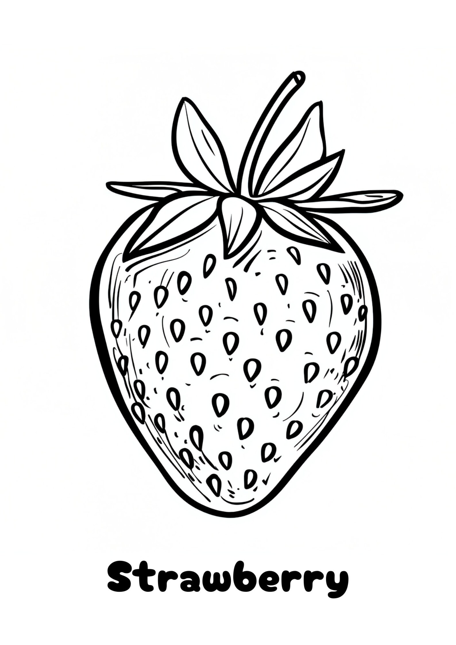 12 Fruit Coloring Pages for Kids, Educational, A4 Format, PDF File ...